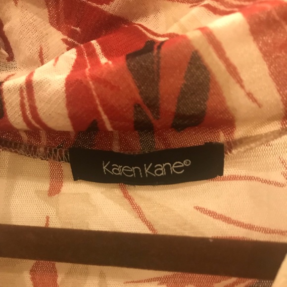 Karen Kane crepy material size L red/black - Picture 2 of 3